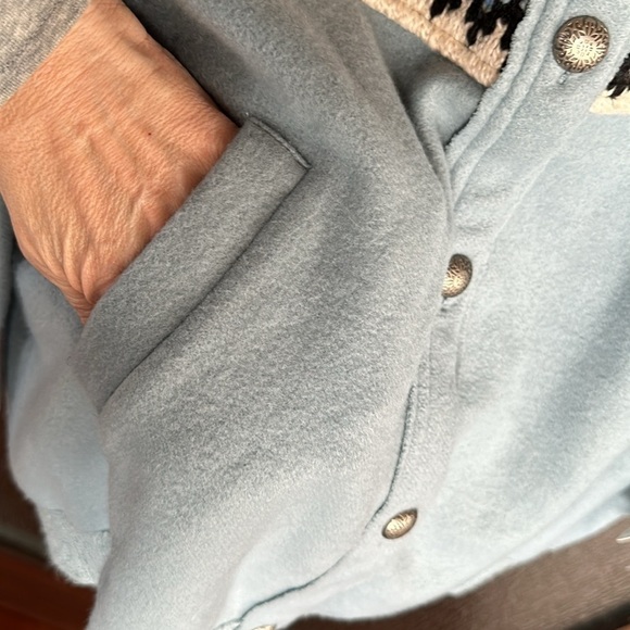 Free People Emily knit and soft felted button up sweatshirt size Medium NWT - Picture 10 of 17